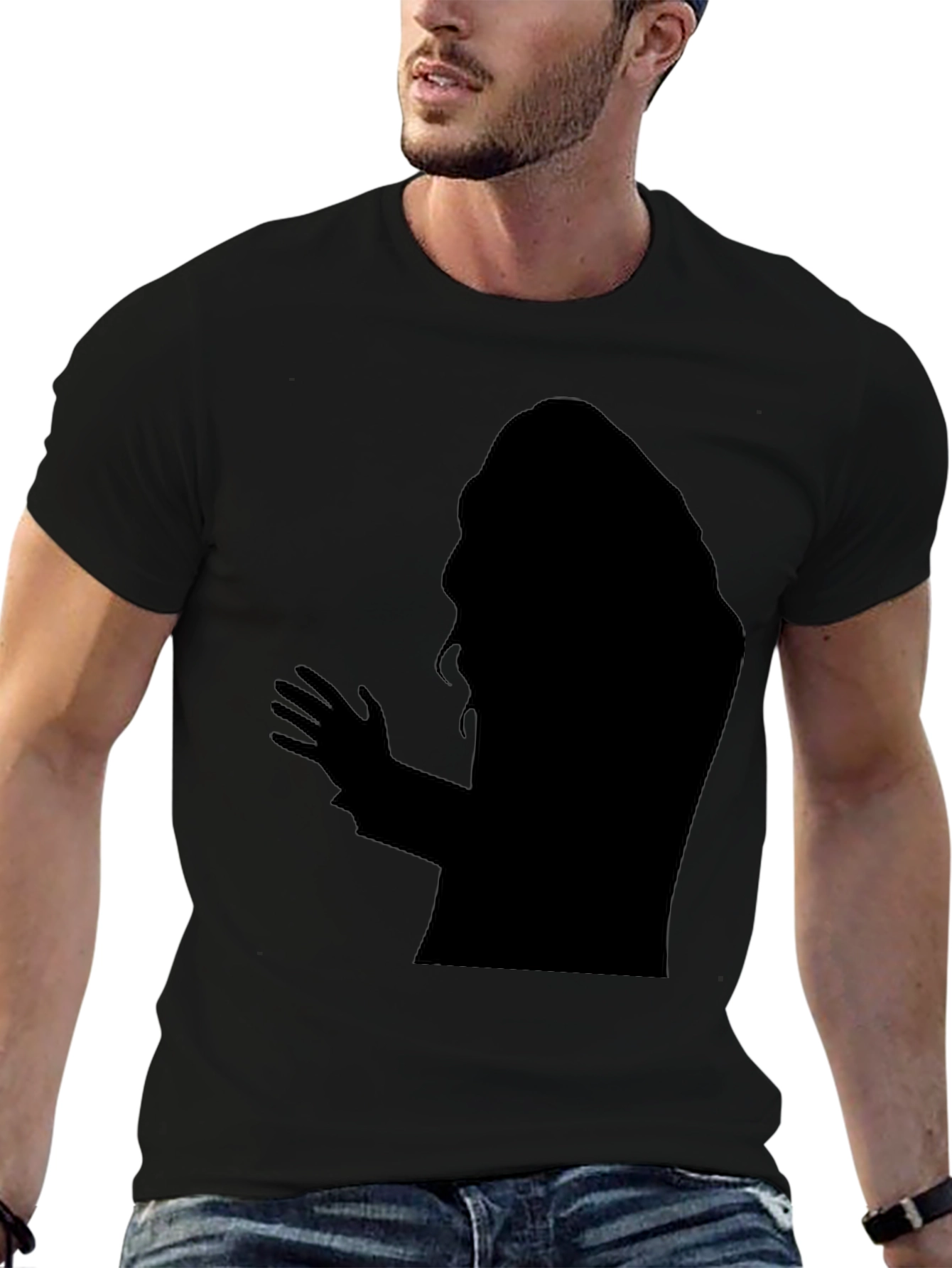 Silhouette Graphic T-Shirt - Mens Black Tee