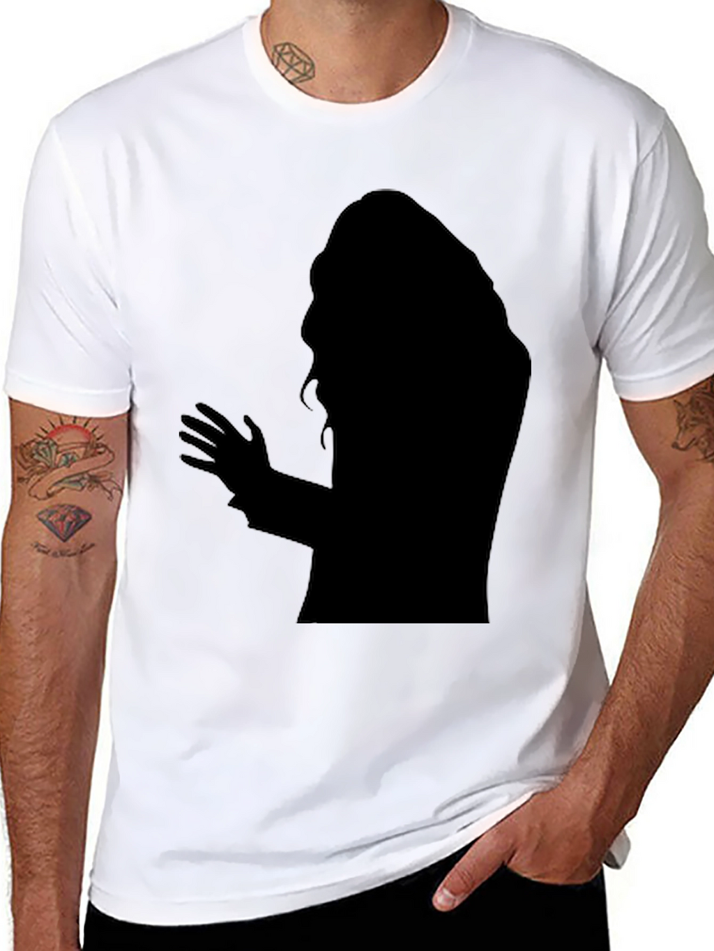 Silhouette Graphic T-Shirt - Mens Black Tee