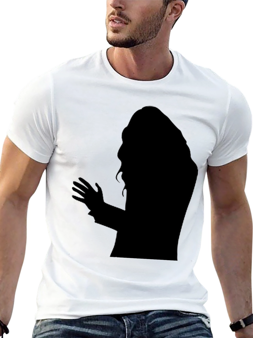 Silhouette Graphic T-Shirt - Mens Black Tee