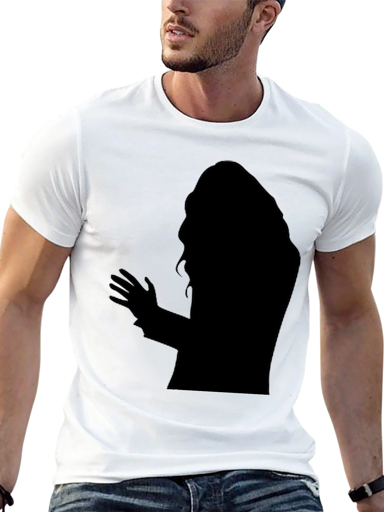 Silhouette Graphic T-Shirt - Mens Black Tee