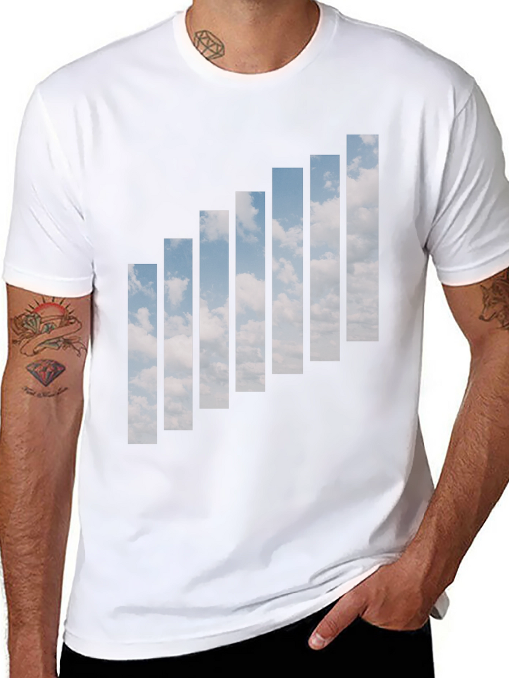 Skyline Signal Graphic Tee - Mens Black T-Shirt
