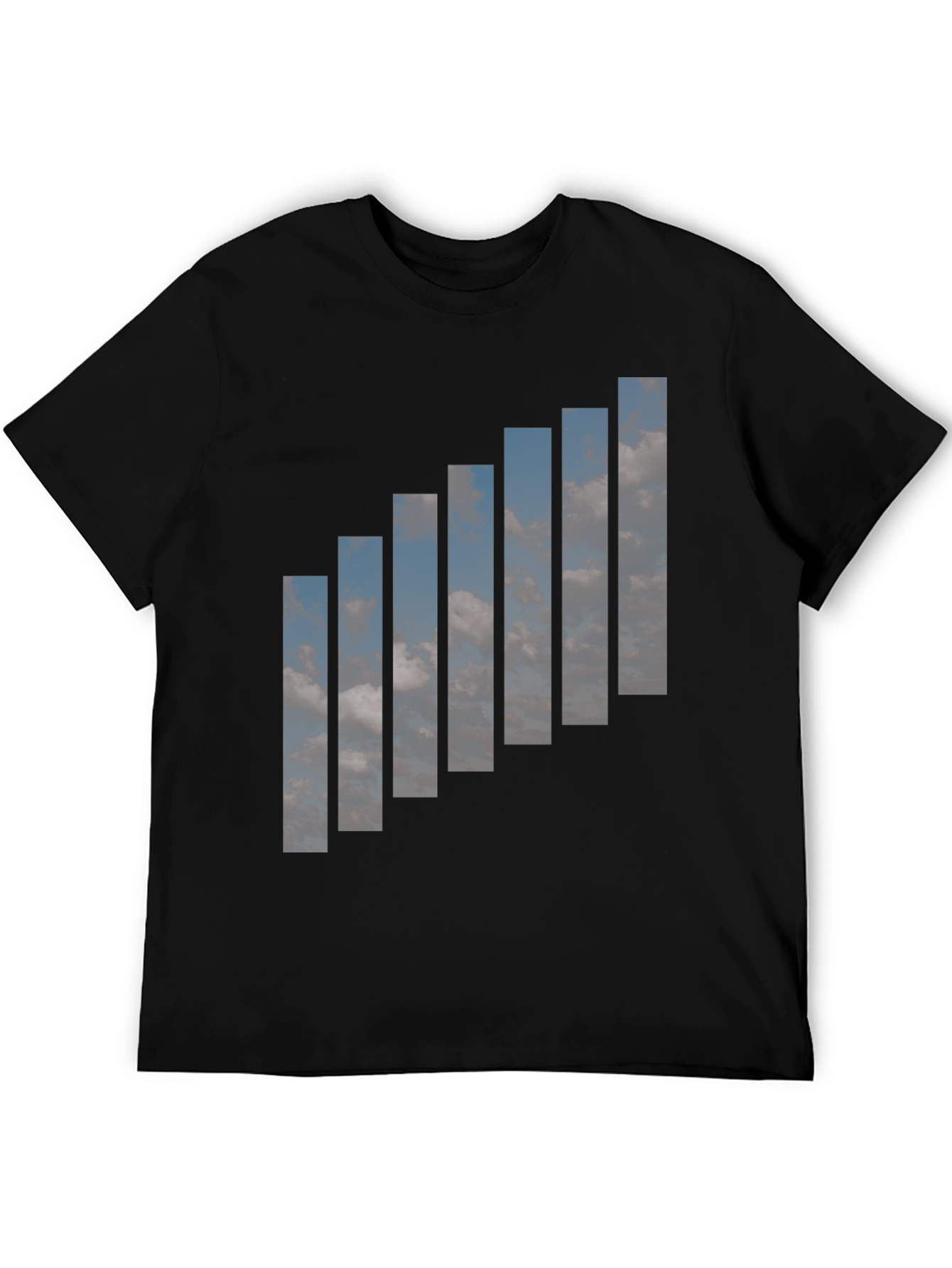Skyline Signal Graphic Tee - Mens Black T-Shirt