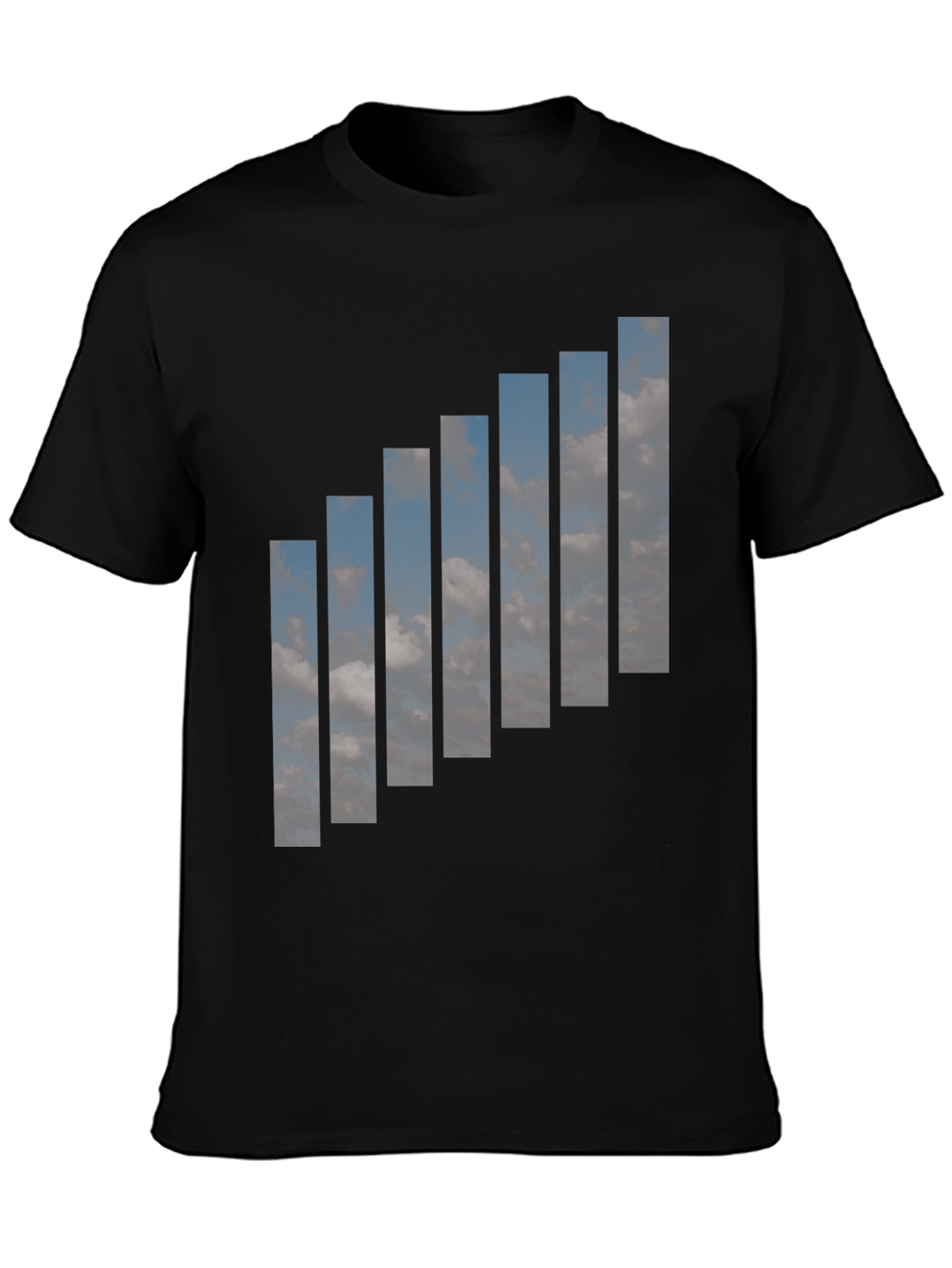 Skyline Signal Graphic Tee - Mens Black T-Shirt