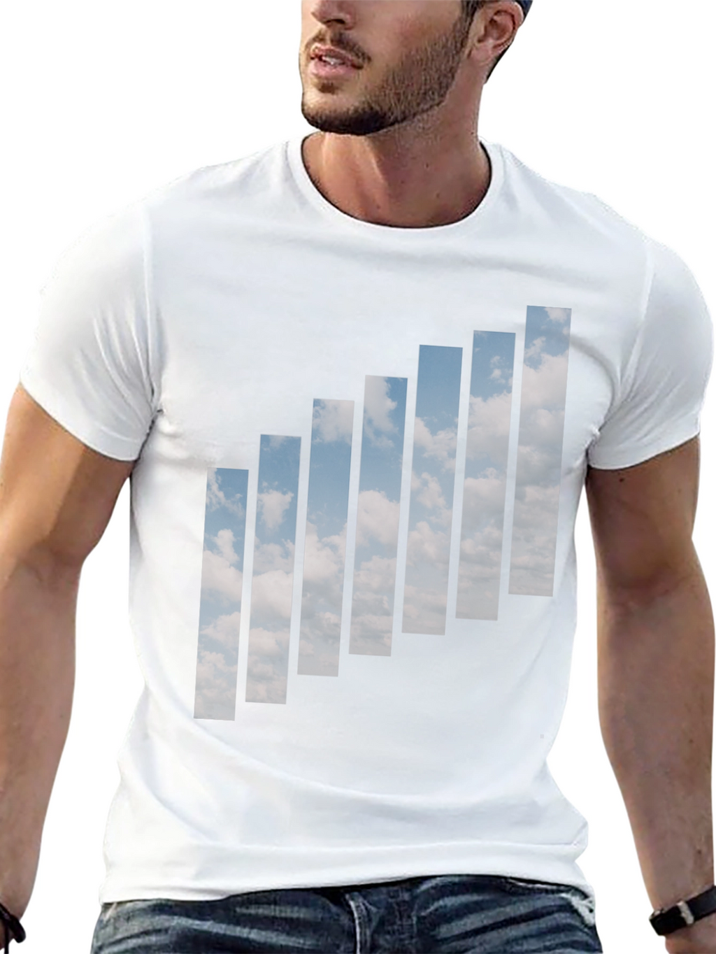 Skyline Signal Graphic Tee - Mens Black T-Shirt