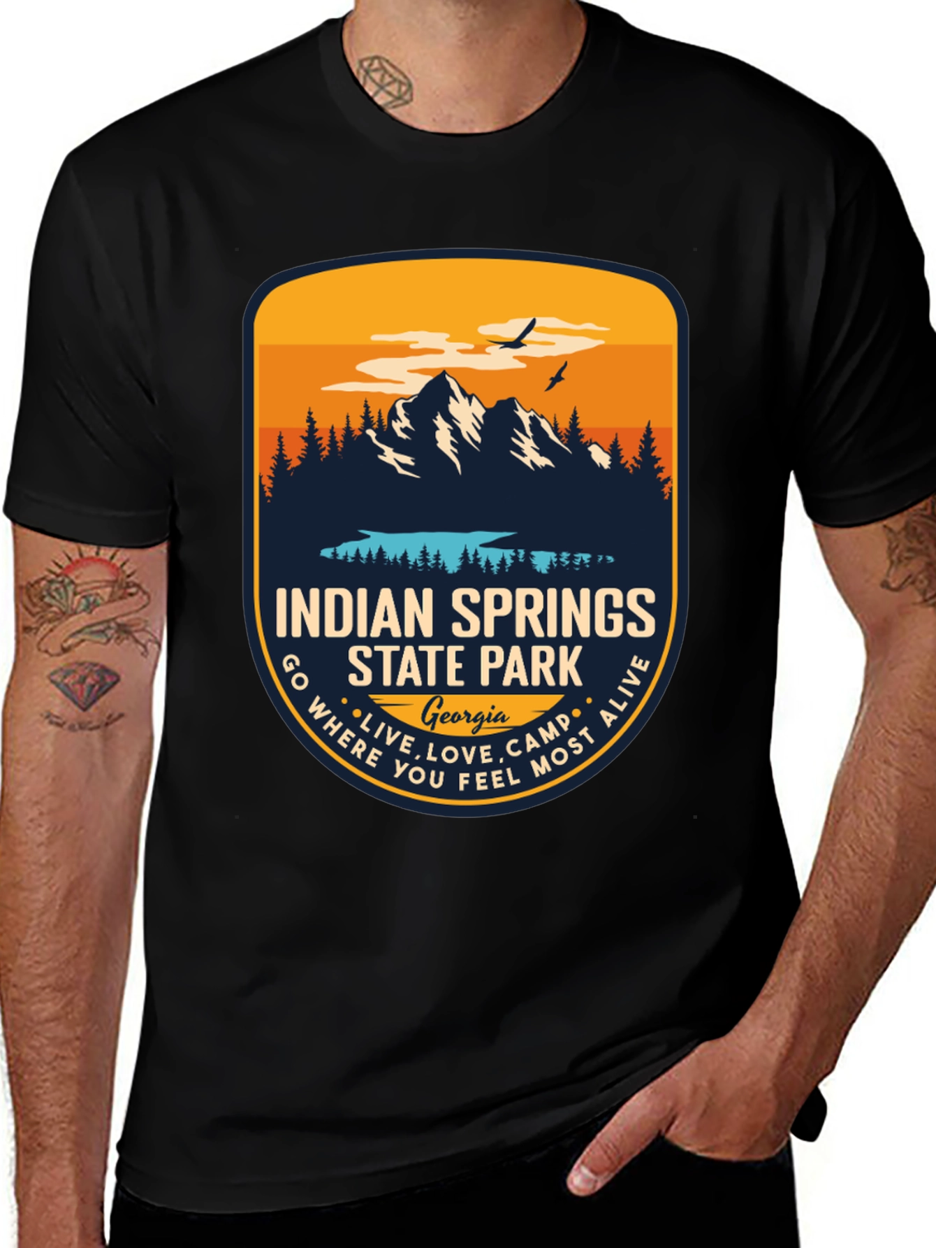 Indian Springs State Park T-Shirt - Georgia Souvenir Tee
