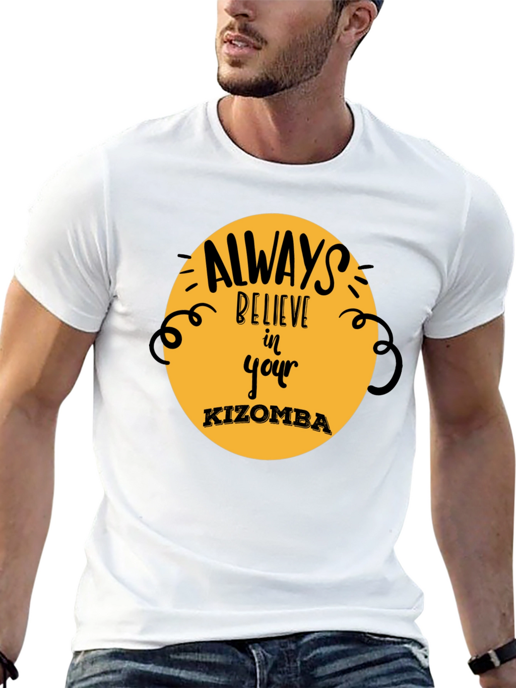 Believe in Your Kizomba Black T-Shirt