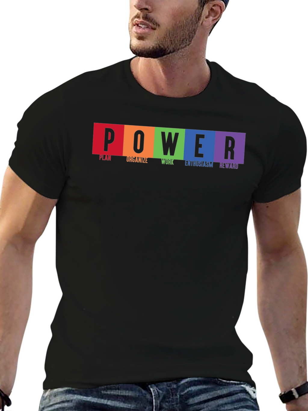 POWER Plan Achieve Succeed Graphic T-Shirt