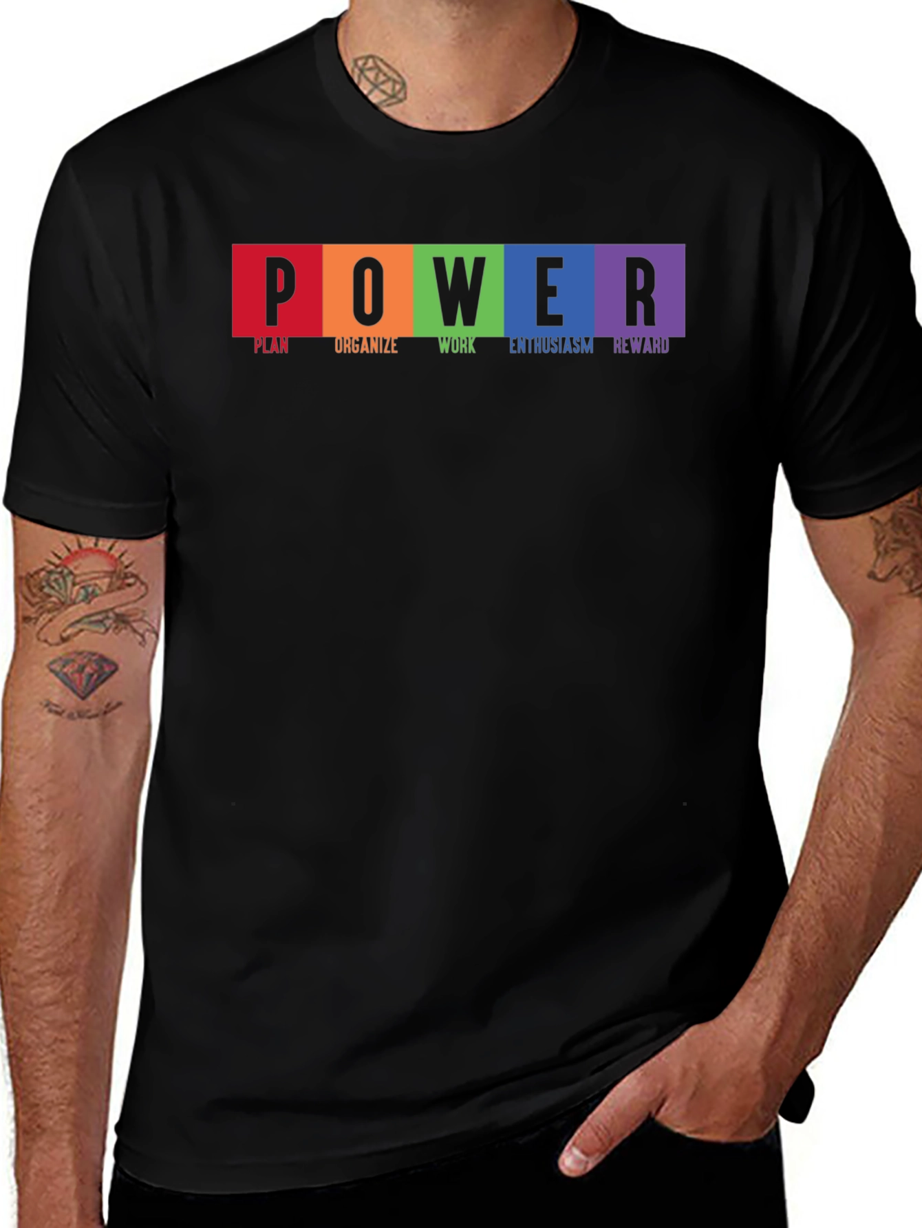 POWER Plan Achieve Succeed Graphic T-Shirt