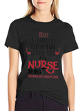 Nurse Themed Graphic T-Shirt