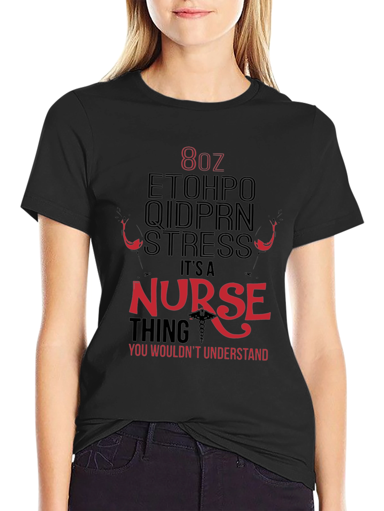 Nurse Themed Graphic T-Shirt