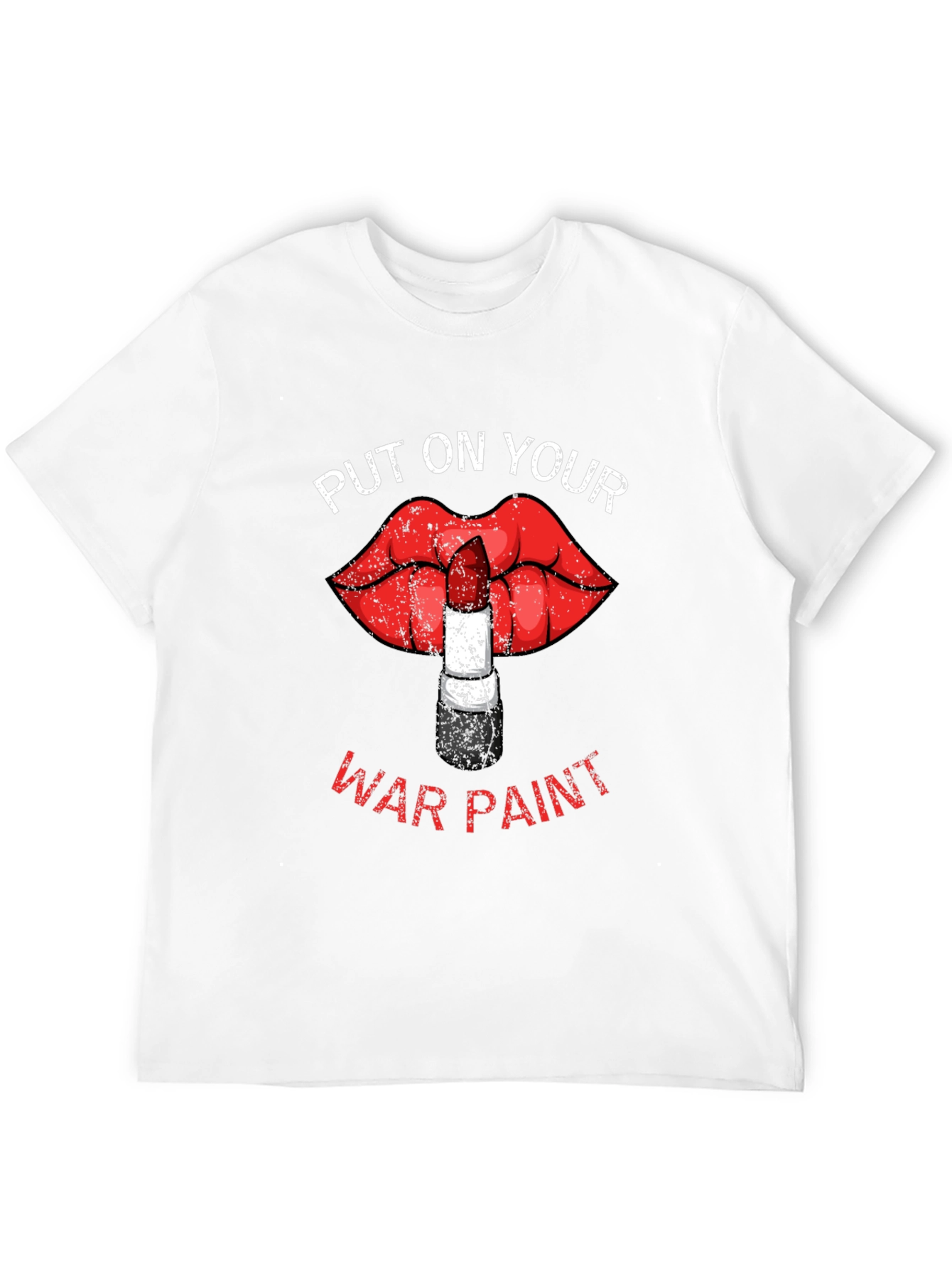 War Paint Lipstick Lips Graphic T-Shirt