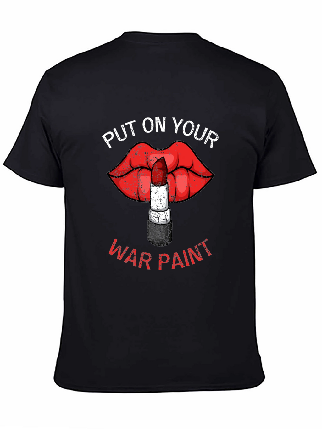 War Paint Lipstick Lips Graphic T-Shirt