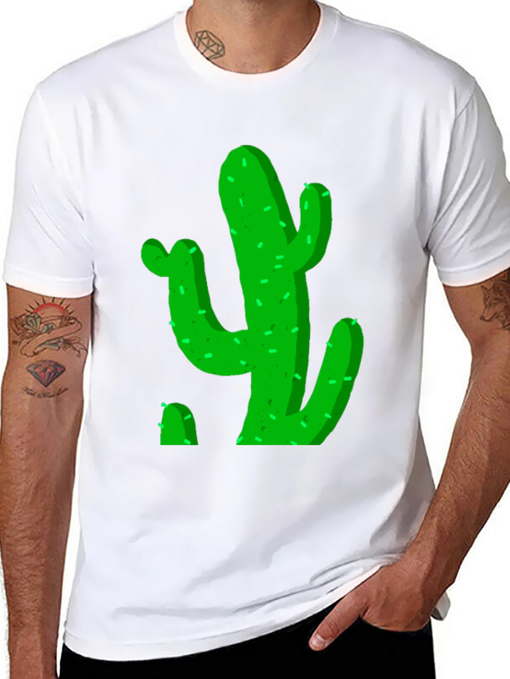 Cactus Graphic Black Tee