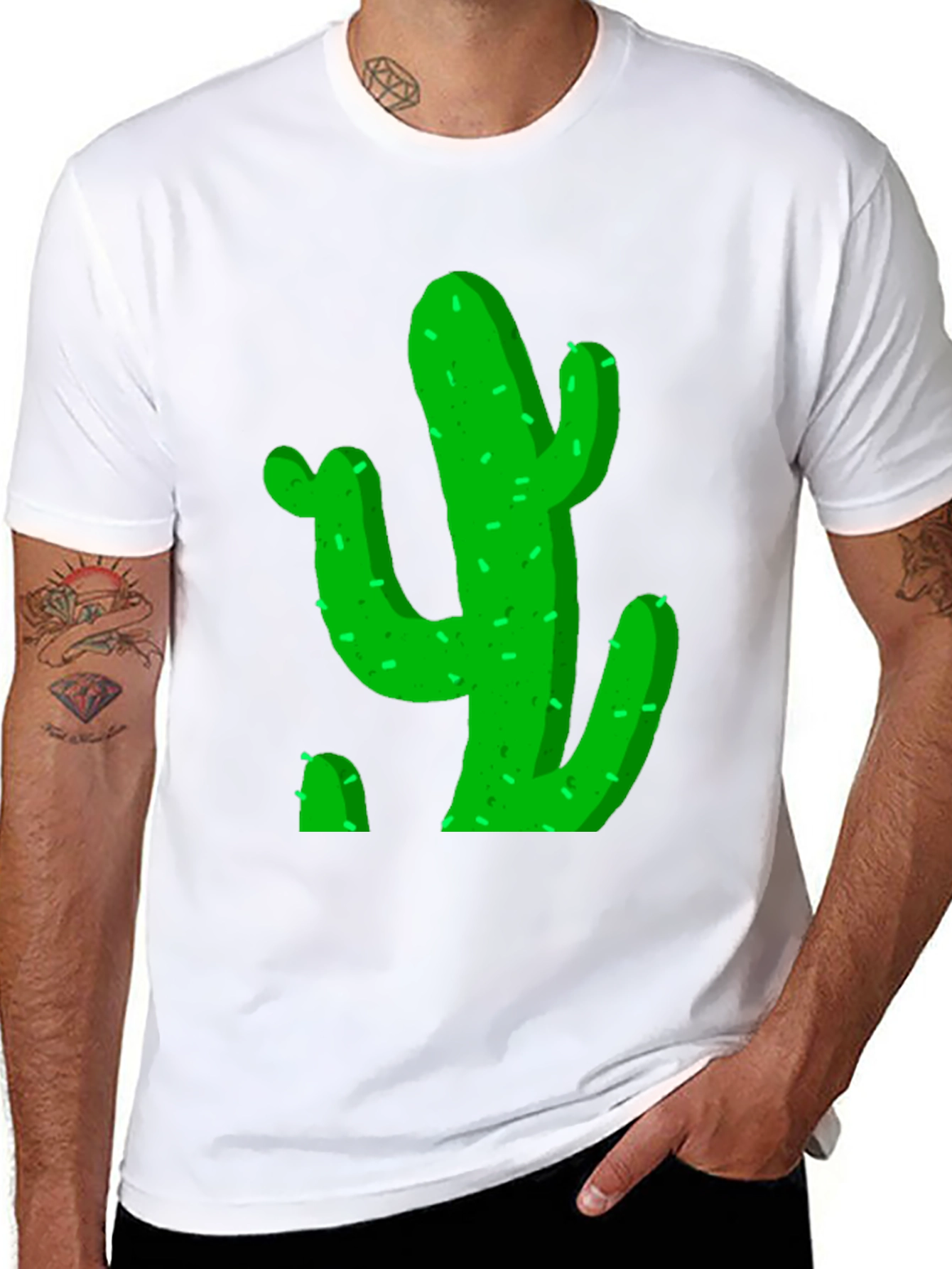 Cactus Graphic Black Tee