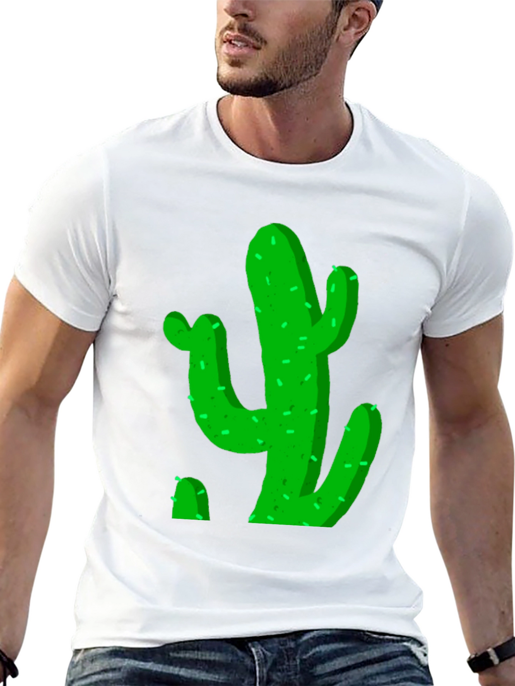 Cactus Graphic Black Tee