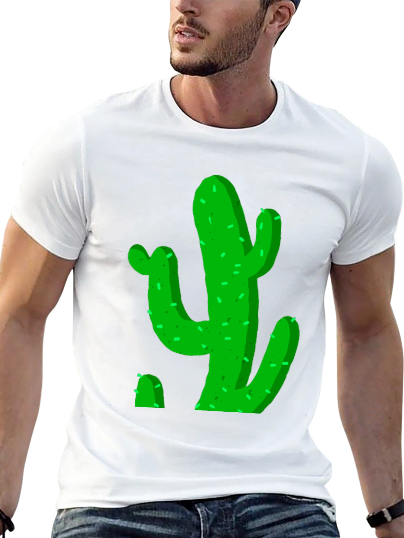 Cactus Graphic Black Tee