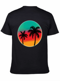 Retro Palm Tree Sunset Graphic Tee