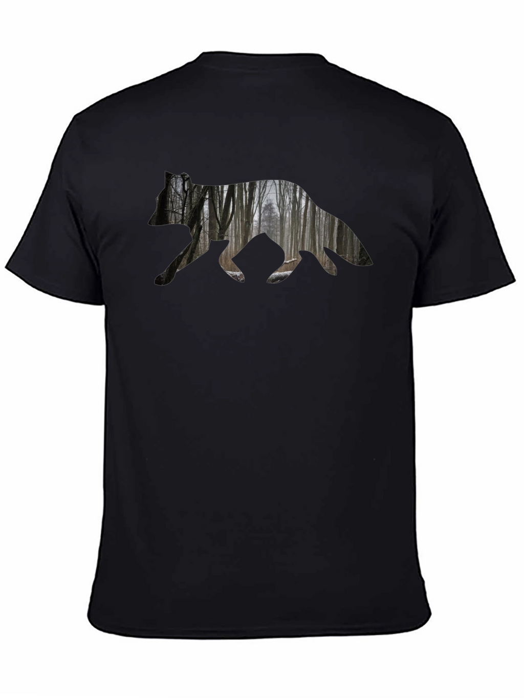 Nature Silhouette Bear Graphic T-Shirt