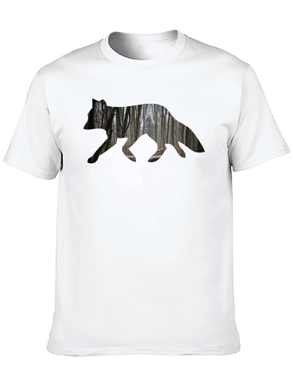 Nature Silhouette Bear Graphic T-Shirt