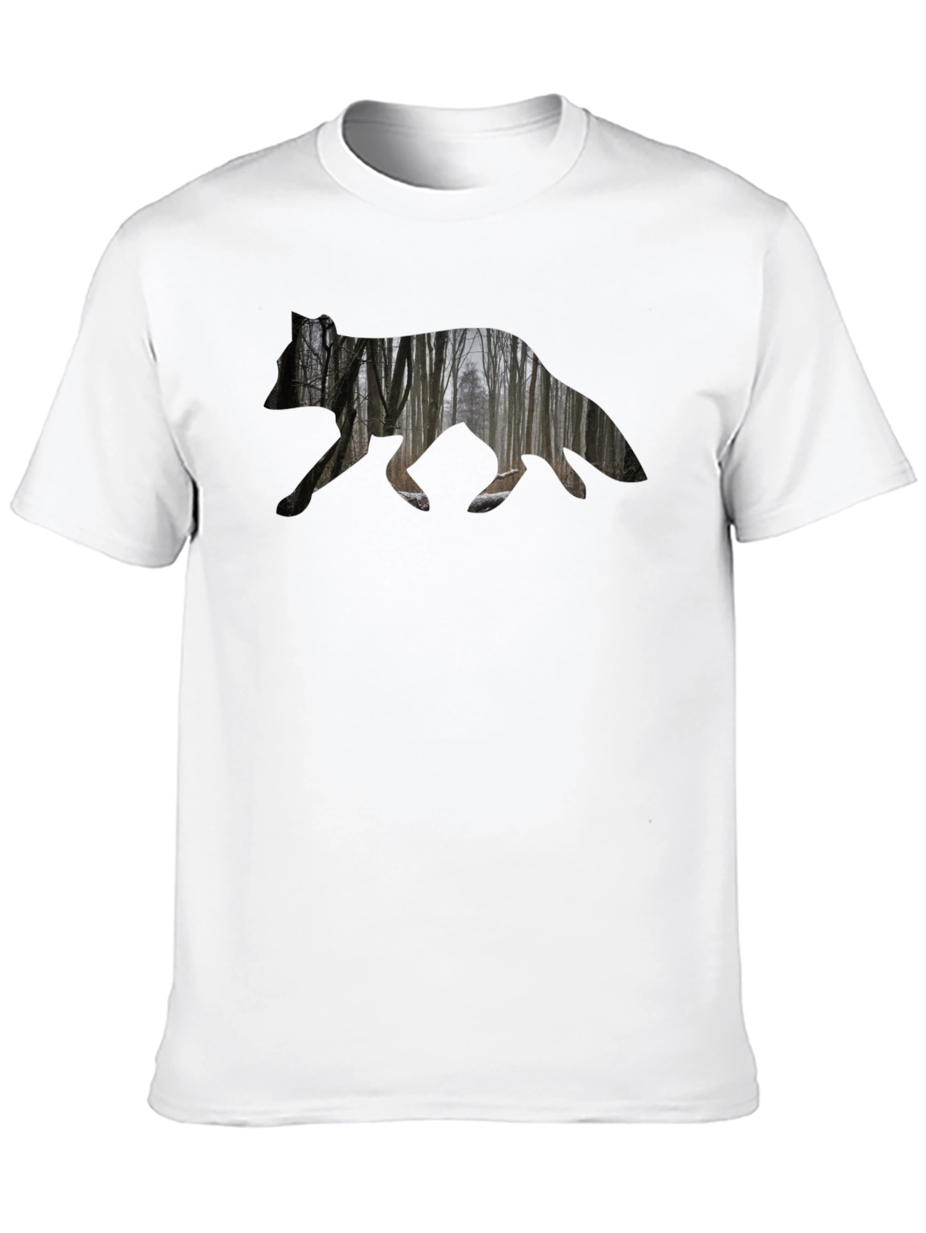 Nature Silhouette Bear Graphic T-Shirt