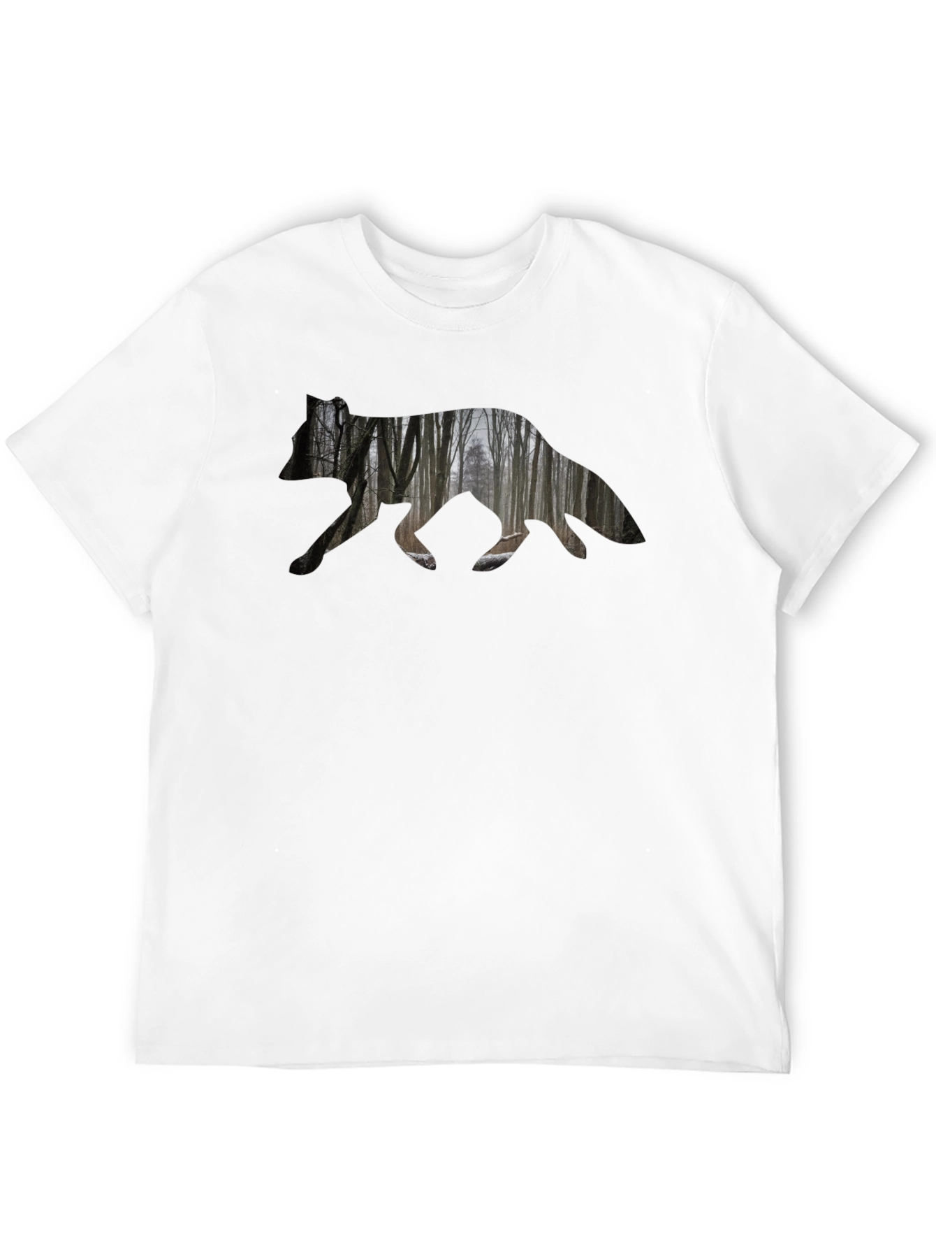 Nature Silhouette Bear Graphic T-Shirt