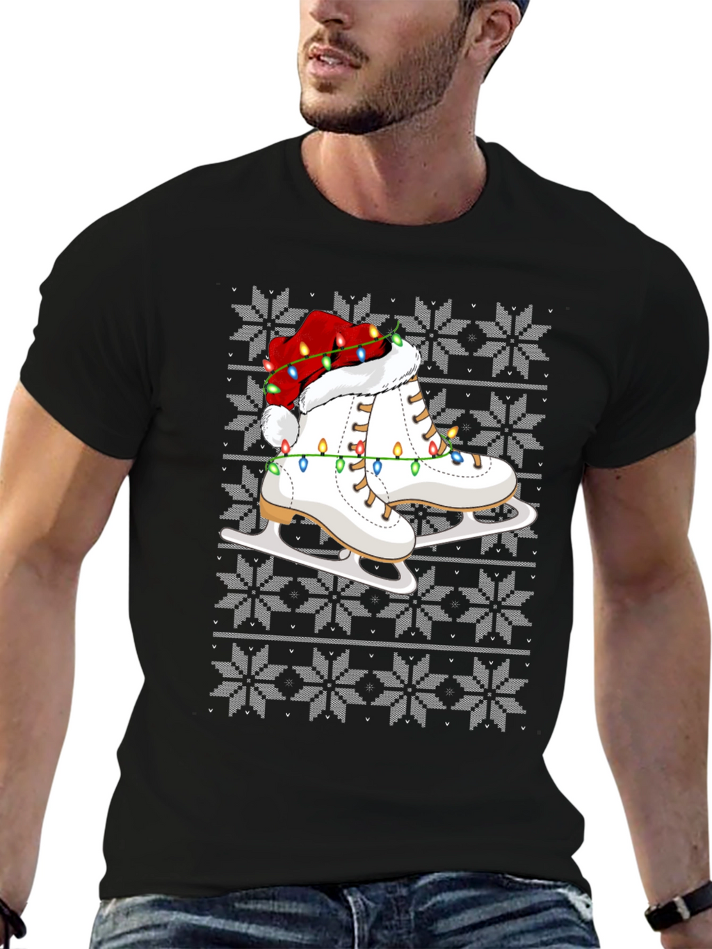 Holiday Ice Skates Graphic Tee