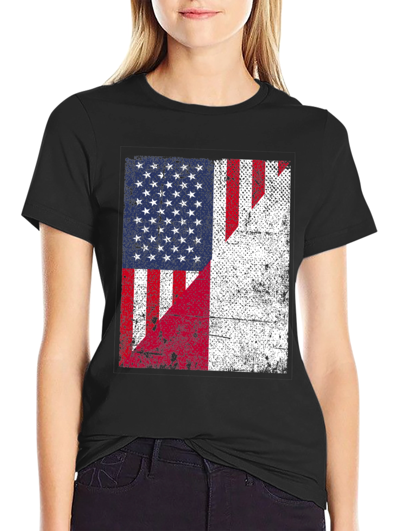 USA & Poland Flag T-Shirt