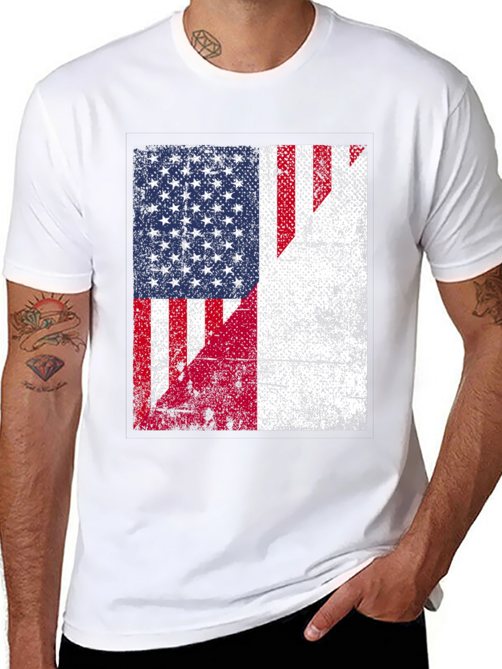 USA & Poland Flag T-Shirt
