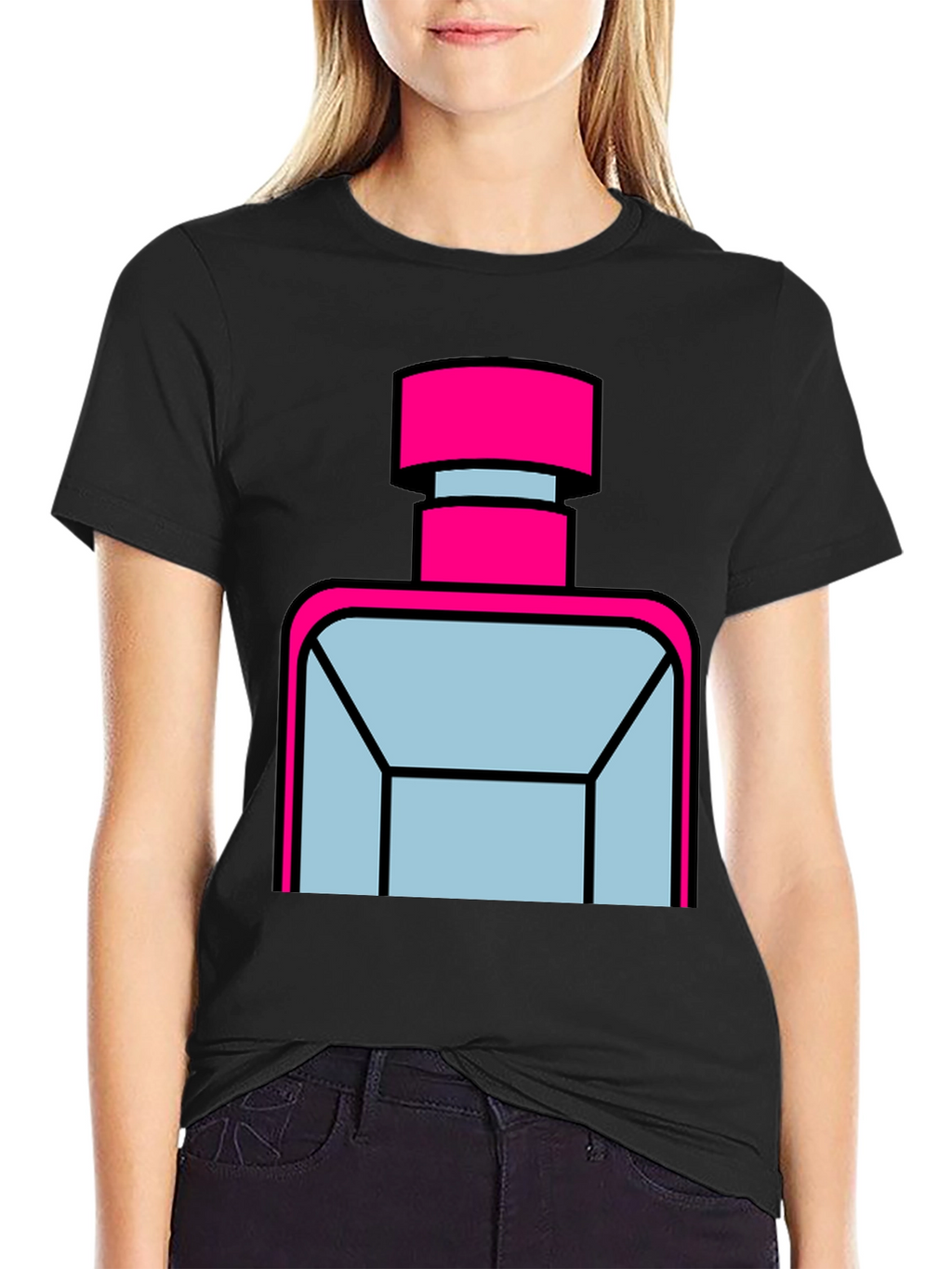 Modern Perfume Bottle Graphic Tee - Unisex