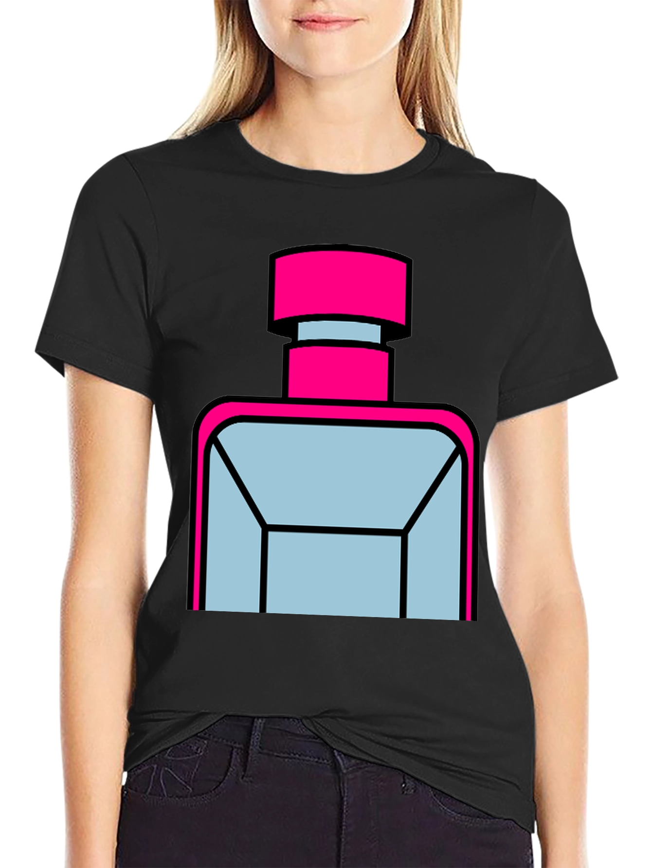 Modern Perfume Bottle Graphic Tee - Unisex