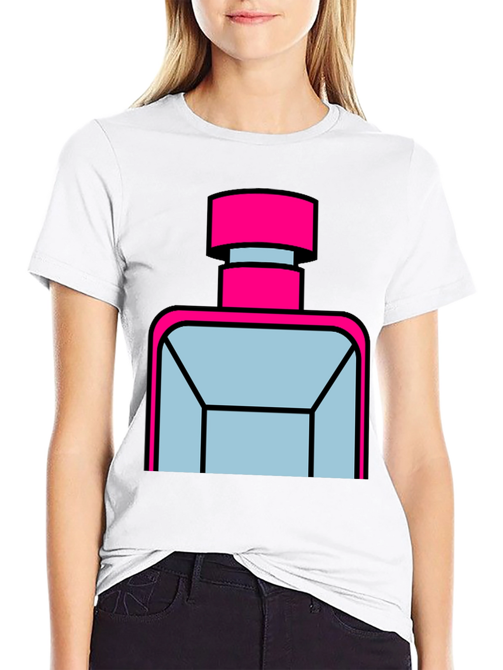 Modern Perfume Bottle Graphic Tee - Unisex