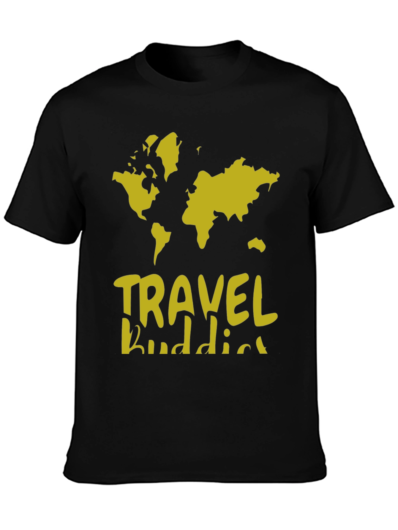 Travel Buddies World Map Graphic T-Shirt