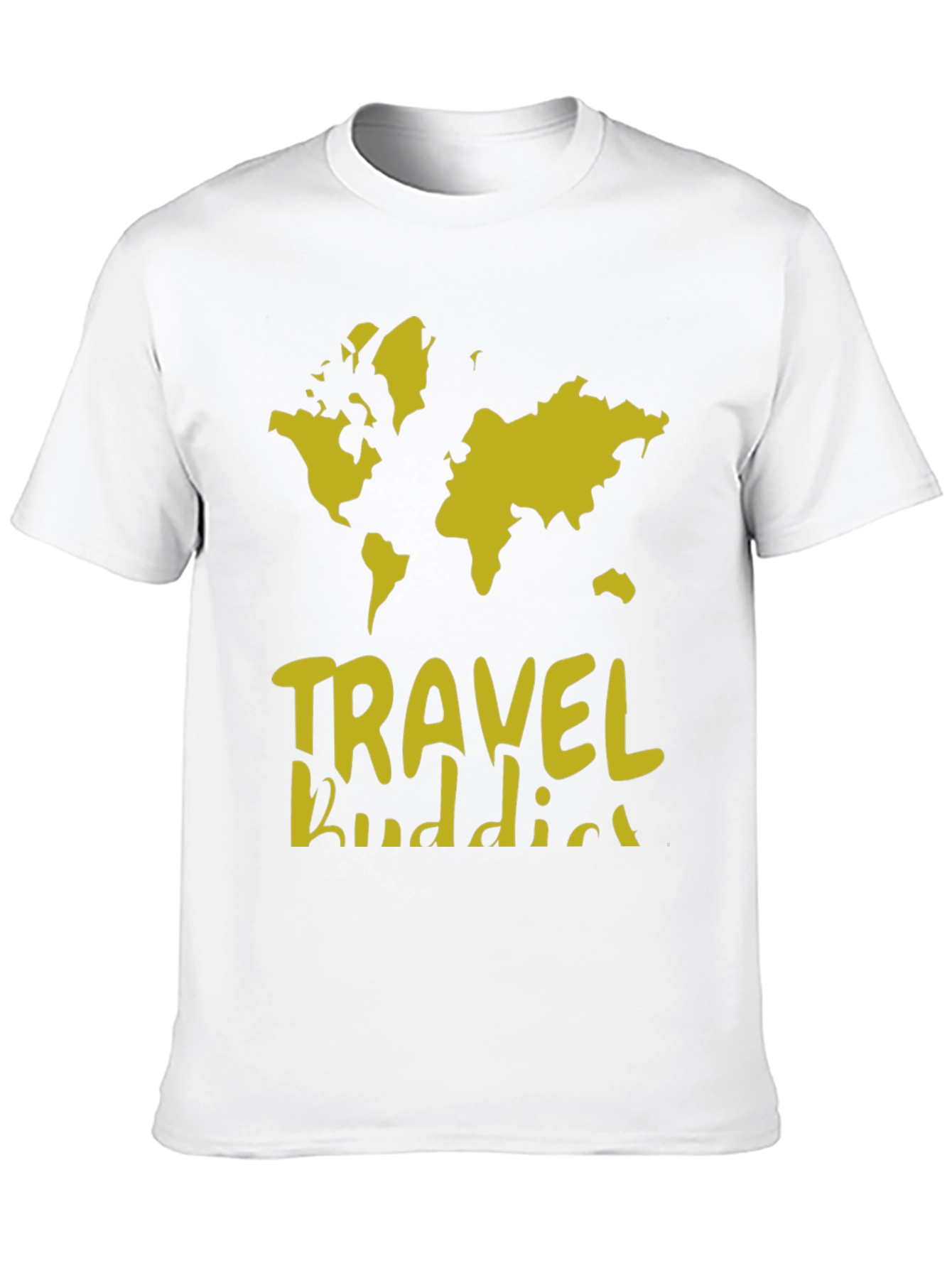 Travel Buddies World Map Graphic T-Shirt