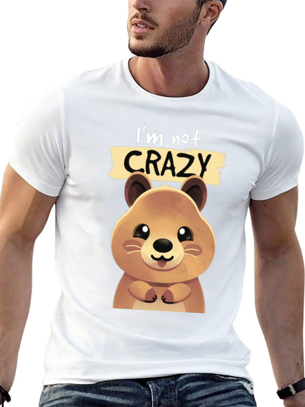 Funny Quokka T-shirt - Im Not Crazy
