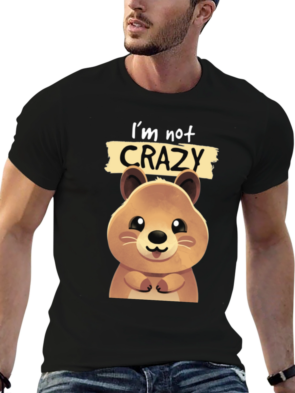 Funny Quokka T-shirt - Im Not Crazy