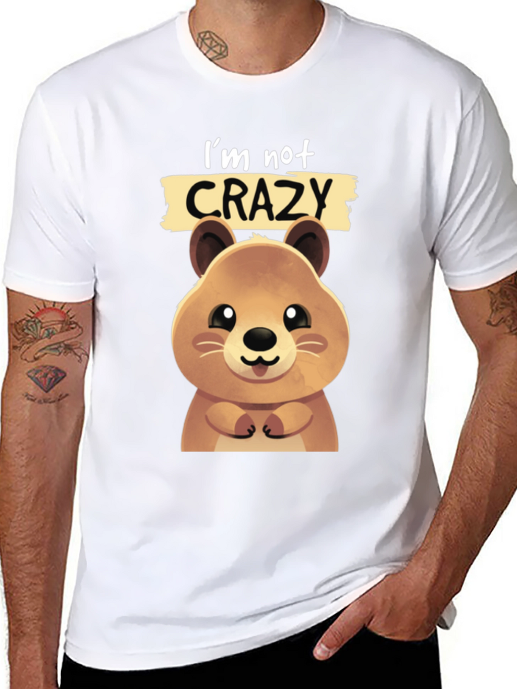 Funny Quokka T-shirt - Im Not Crazy