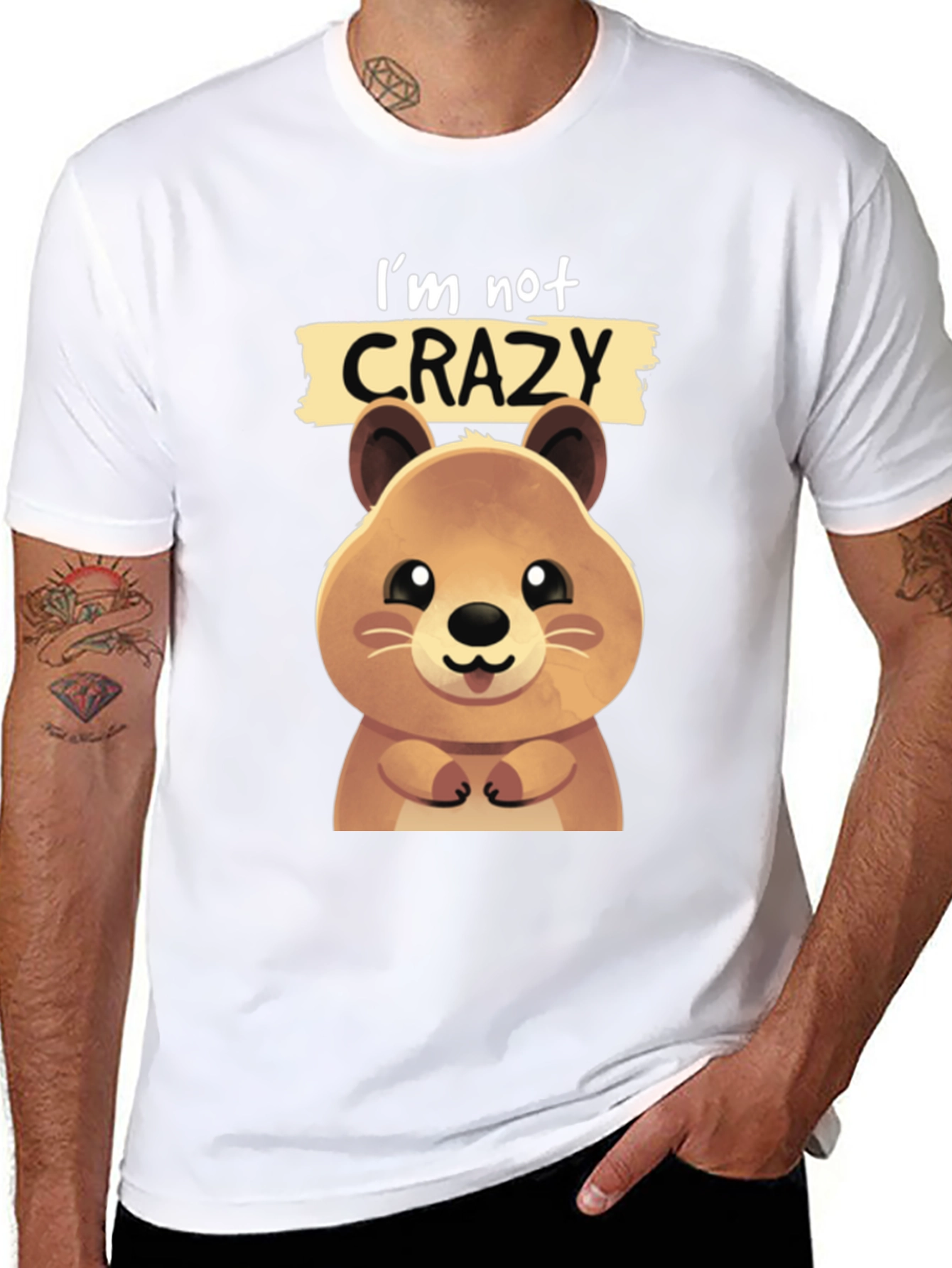 Funny Quokka T-shirt - Im Not Crazy