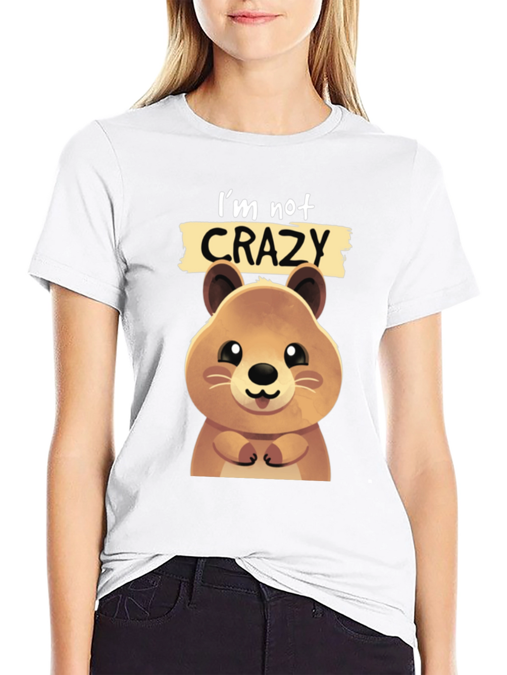 Funny Quokka T-shirt - Im Not Crazy