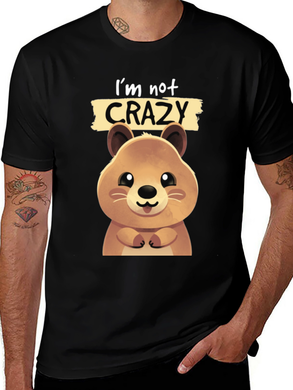 Funny Quokka T-shirt - Im Not Crazy