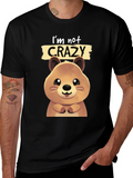 Funny Quokka T-shirt - Im Not Crazy