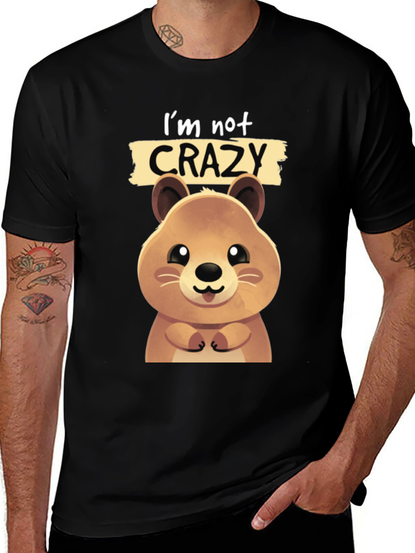 Funny Quokka T-shirt - Im Not Crazy