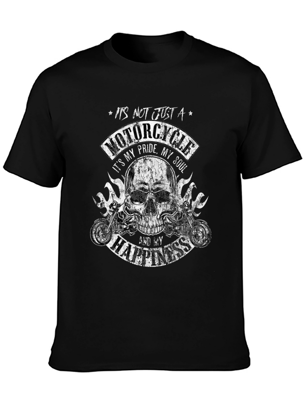 Motorcycle Pride T-Shirt - Skull Biker Tee
