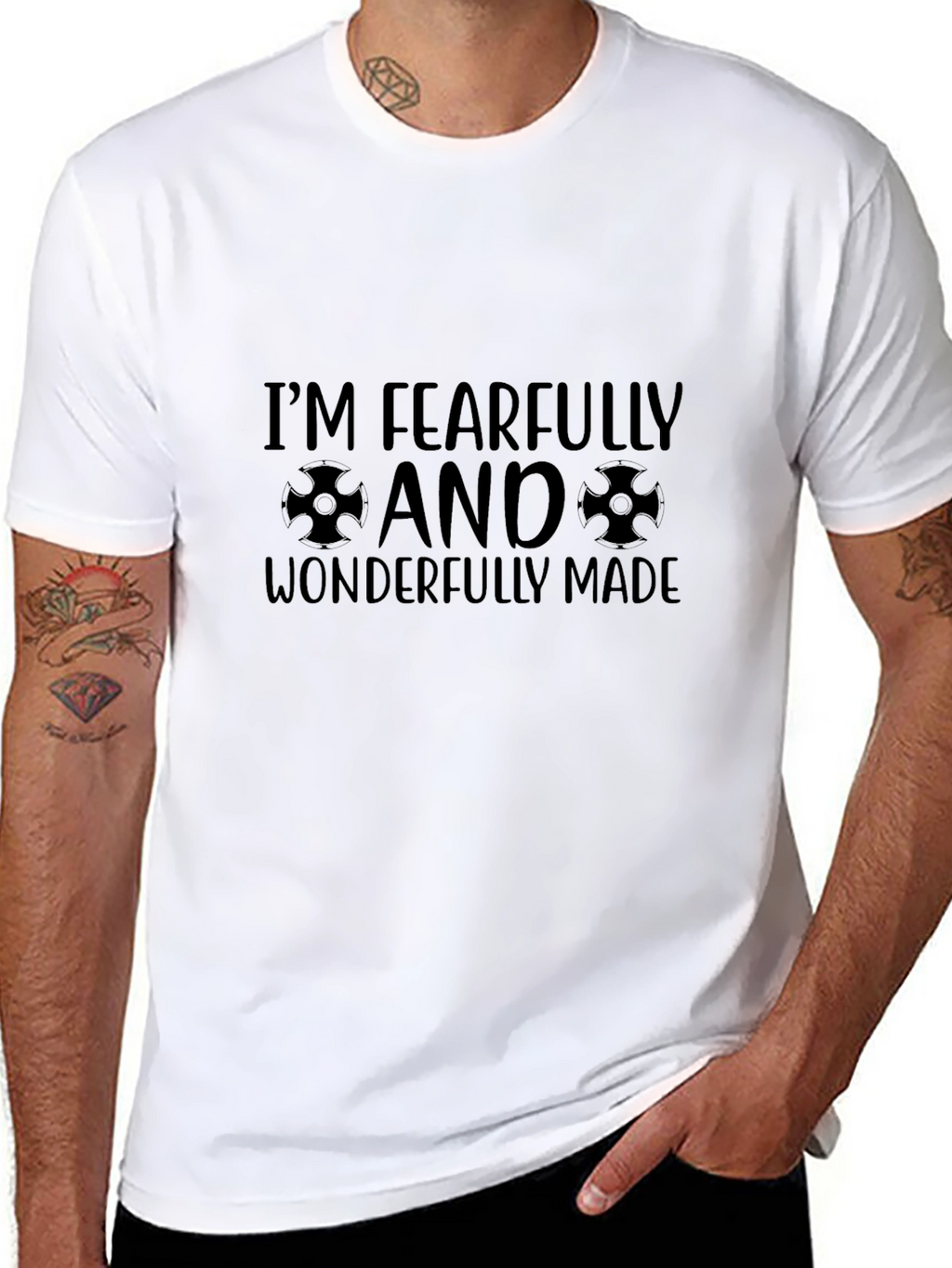 Fearfully and Wonderfully Made Black T-Shirt