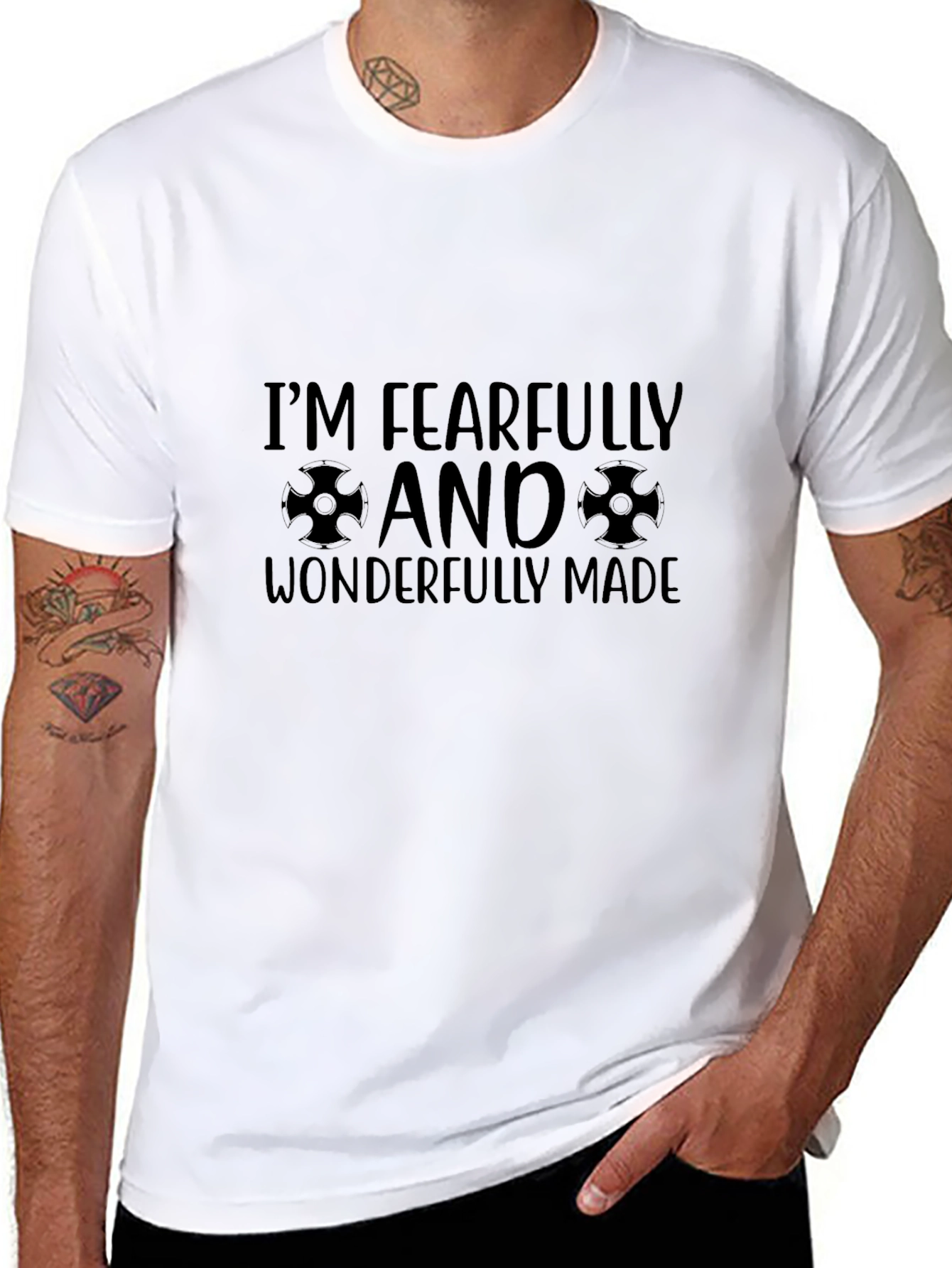 Fearfully and Wonderfully Made Black T-Shirt