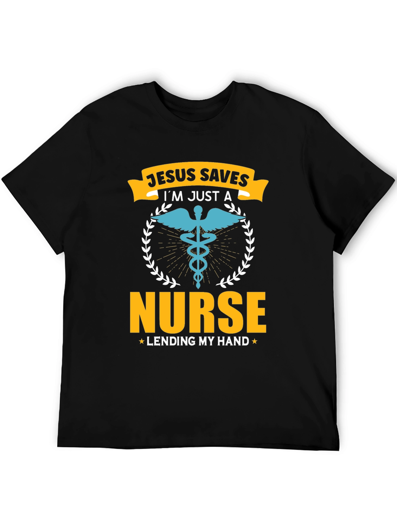 Jesus Saves Nurse T-Shirt - Lending My Hand Graphic Tee