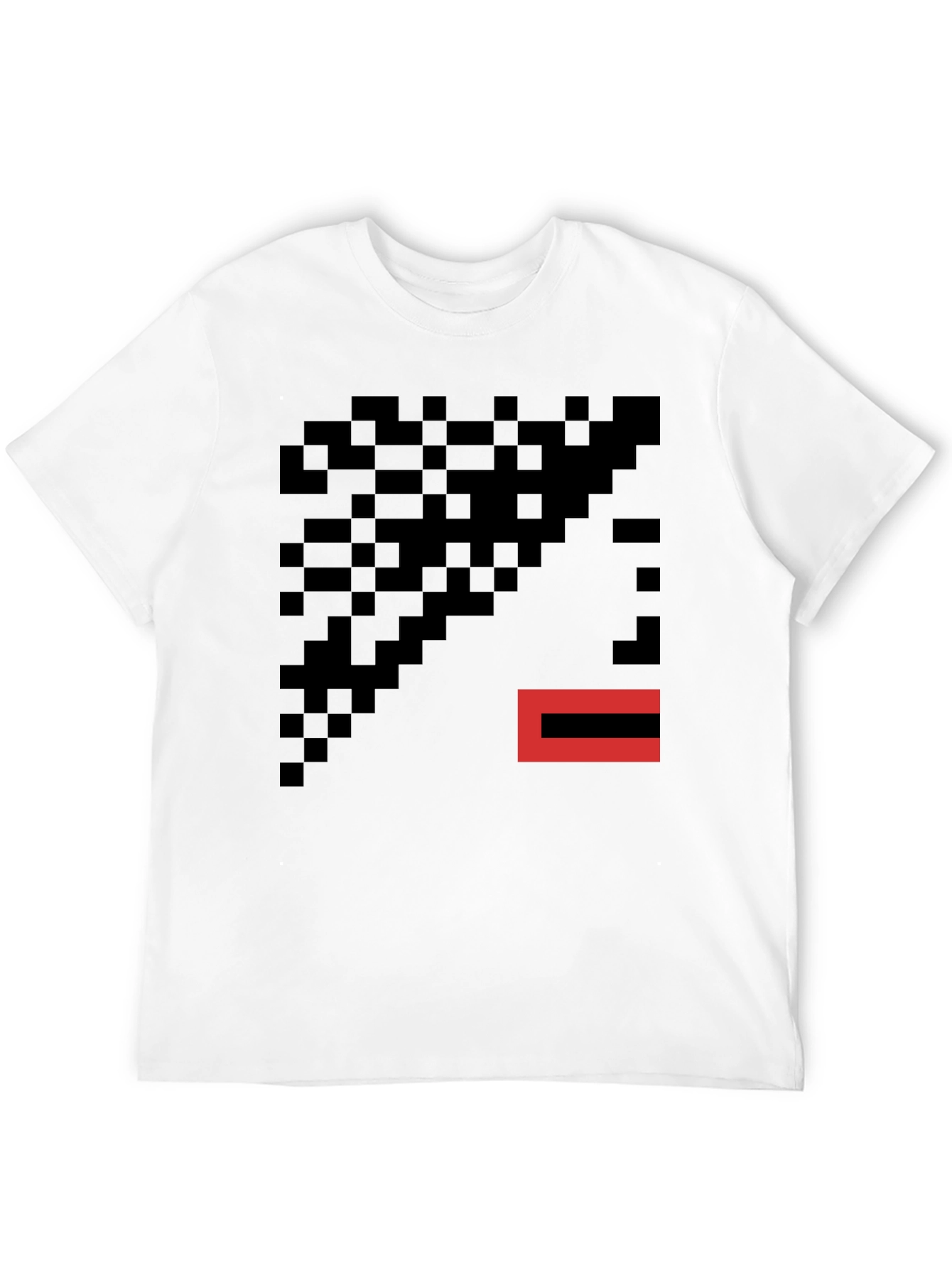 Pixelated Graphic T-Shirt - Modern Abstract Tee