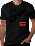 Pixelated Graphic T-Shirt - Modern Abstract Tee