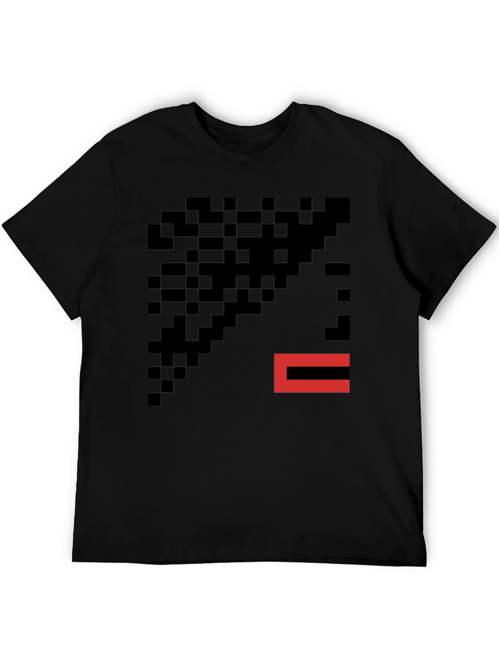 Pixelated Graphic T-Shirt - Modern Abstract Tee
