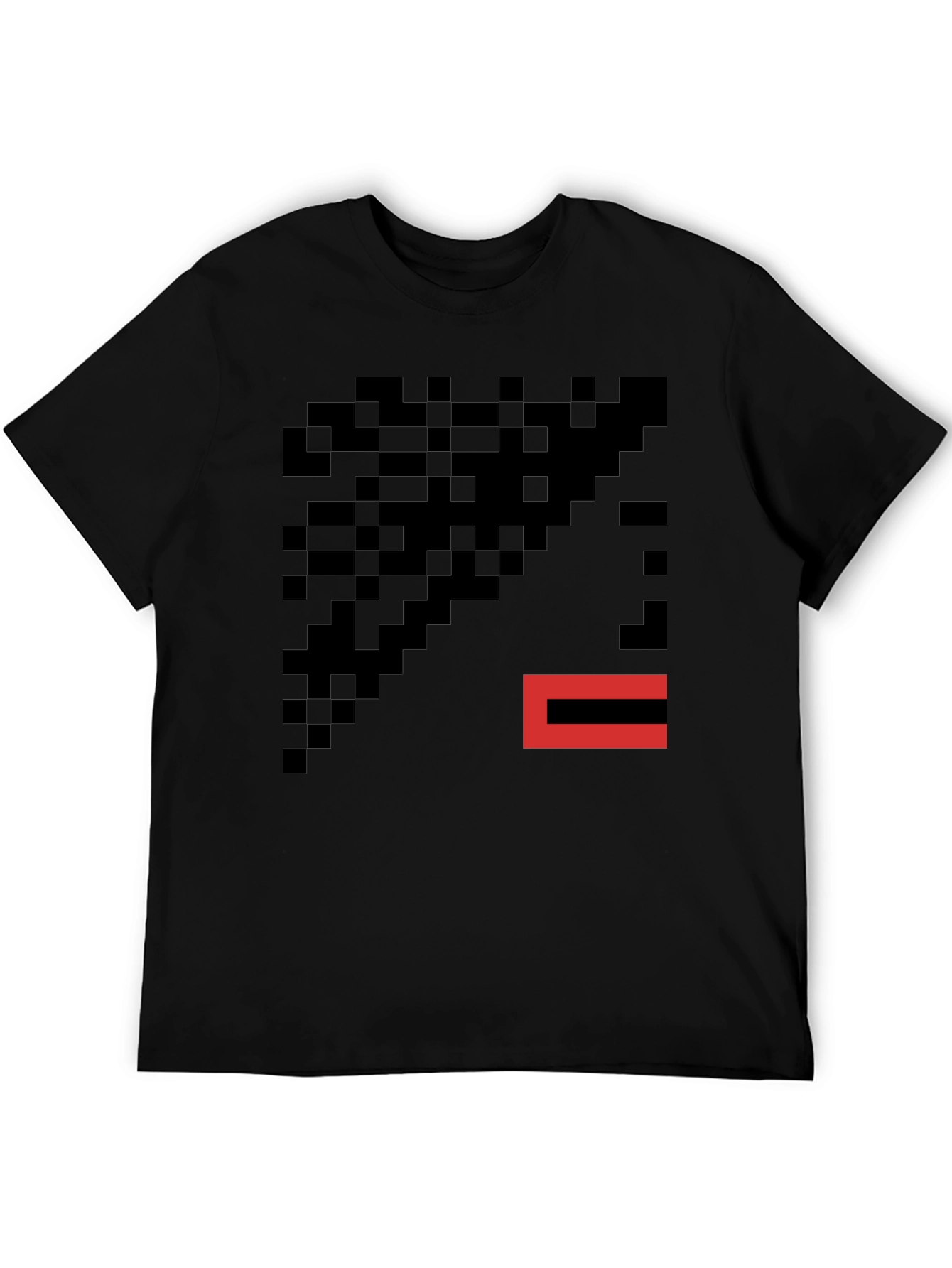 Pixelated Graphic T-Shirt - Modern Abstract Tee
