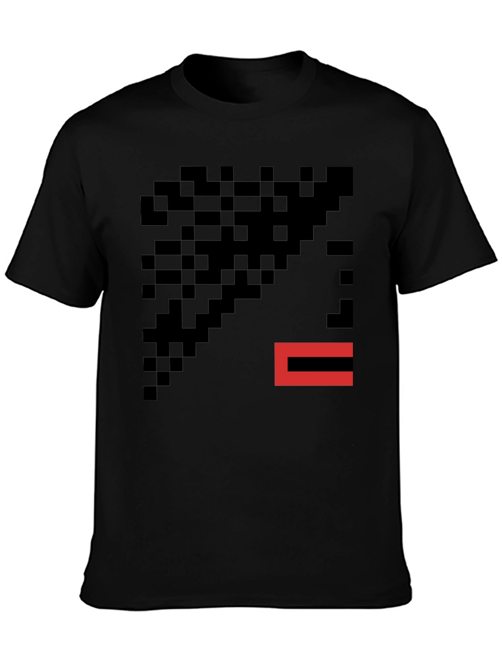 Pixelated Graphic T-Shirt - Modern Abstract Tee